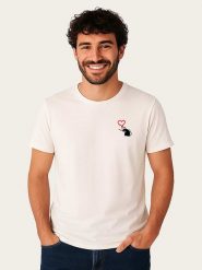WOOOP Koszulka "Banksy Love Rat" w kolorze białym rozmiar: XL. Białe bezrękawniki Wooop, xl, bez wzorów, z bawełny, bez kołnierzyka, bez ramiączek. Za 56.99 zł.
