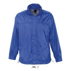 Windbreaker Sol's Mistral. Niebieskie kurtki przeciwdeszczowe SOL'S, m, bez wzorów, bez kaptura. Za 209.50 zł.