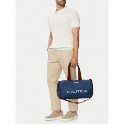 Torba sportowa Nautica. Niebieskie torby sportowe Nautica, bez wzorów, małe. Za 89.99 zł.