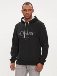 S.Oliver Bluza 2132732 Czarny Regular Fit. Czarne bluzy S.Oliver, m, bez wzorów, z syntetyku, bez kaptura. Za 119.99 zł.