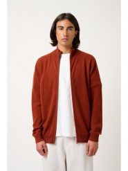 AUTHENTIC CASHMERE Kaszmirowy kardigan "Albaron" w kolorze pomarańczowym rozmiar: L. Pomarańczowe swetry rozpinane AUTHENTIC CASHMERE, l, bez wzorów, z kaszmiru, bez kołnierzyka, bez ramiączek. Za 434.99 zł.