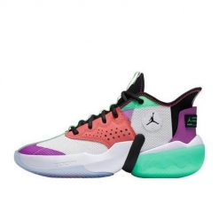 Buty koszykarskie męskie Nike Air Jordan React Elevation. Brązowe buty do koszykówki Nike, bez zapięcia, do koszykówki, nike air jordan. Za 836.00 zł.