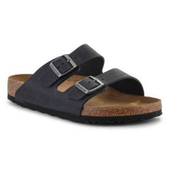 Klapki Birkenstock Arizona 0552111 czarne. Czarne klapki ze skóry. Za 681.40 zł.