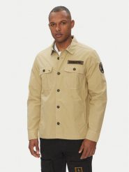 Aeronautica Militare Kurtka przejściowa 251AC032CT3505 Beżowy Regular Fit. Brązowe kurtki Aeronautica Militare, m, bez wzorów, z bawełny, bez kaptura. Za 759.99 zł.