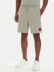 HUGO Szorty sportowe Diz222 50466196 Zielony jasny Regular Fit. Zielone krótkie spodenki sportowe Hugo, m, bez wzorów, z bawełny. Za 349.99 zł.