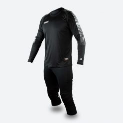 Zestaw treningowy bramkarza KIT ENERGY dla dorosłych Czarny. Czarne bluzy RINAT, m, bez wzorów, bez kaptura. Za 271.50 zł.