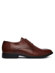 ECCO Półbuty Melbourne 62163401014 Brązowy. Brązowe eleganckie półbuty ecco, bez wzorów, ze skóry, bez obcasa, bez zapięcia. Za 579.99 zł.