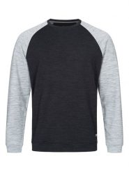 Super.natural Bluza "Signature" w kolorze czarno-szarym rozmiar: S. Czarne bluzy super.natural, s, bez wzorów, z wełny, bez kaptura. Za 217.99 zł.