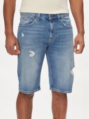 Tommy Jeans Szorty jeansowe Ronnie DM0DM18794 Niebieski Slim Fit. Niebieskie szorty Tommy Jeans, m, bez wzorów, z bawełny. Za 279.99 zł.
