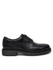 Clarks Półbuty Clarkridge Lo 26179725 Czarny. Czarne eleganckie półbuty Clarks, bez wzorów, ze skóry, bez obcasa, bez zapięcia. Za 369.99 zł.