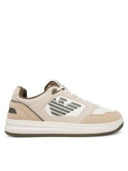 EA7 Emporio Armani Sneakersy 7X000912 AF23110 Beżowy. Brązowe buty sportowe casual EA7 Emporio Armani, bez wzorów, ze skóry, bez zapięcia. Za 764.99 zł.
