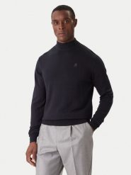 KARL LAGERFELD Golf 655002 554399 Granatowy Slim Fit. Niebieskie swetry rozpinane KARL LAGERFELD, m, bez wzorów, z wełny, bez kołnierzyka, bez ramiączek. Za 599.99 zł.