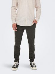 Only & Sons Chinosy 22022911 Szary Tapered Fit. Szare eleganckie spodnie Only & Sons, m, z syntetyku. Za 149.99 zł.