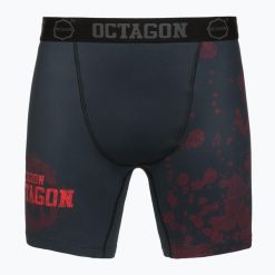 Spodenki treningowe męskie Octagon Legion Grunge. Czarne krótkie spodenki sportowe OCTAGON, m, bez wzorów, z elastanu. Za 149.99 zł.