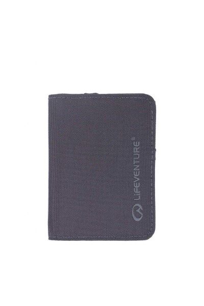 Portfel RFiD Card Wallet Recycled. Niebieskie portfele Lifeventure, bez wzorów, z materiału. Za 49.99 zł.