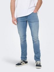 ONLY & SONS Dżinsy - Slim fit - w kolorze błękitnym rozmiar: W28/L32. Niebieskie jeansy Only & Sons, l. Za 57.33 zł.