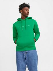 Jack&Jones Bluza Star 12233972 Zielony Relaxed Fit. Zielone bluzy Jack&Jones, m, bez wzorów, z bawełny, bez kaptura. Za 99.99 zł.