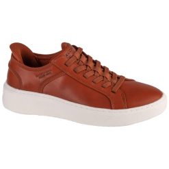 Buty sportowe Sneakersy męskie, Slip-Ins: Court Break - Suit Sneaker. Brązowe buty sportowe casual Skechers, bez wzorów, bez zapięcia. Za 359.99 zł.