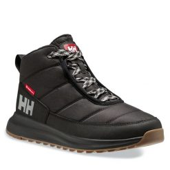 Trzewiki Helly Hansen. Czarne botki sznurowane Helly Hansen, bez wzorów, bez obcasa, bez zapięcia. Za 649.99 zł.