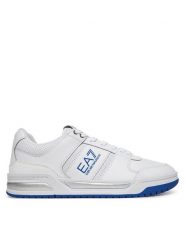 EA7 Emporio Armani Sneakersy X8X234 XK422 R940 Biały. Białe buty sportowe casual EA7 Emporio Armani, bez wzorów, ze skóry, bez zapięcia. Za 379.99 zł.