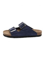Billowy Skórzane klapki w kolorze granatowym rozmiar: 46. Niebieskie klapki billowy. Za 130.99 zł.