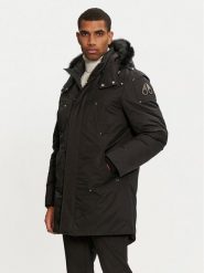 Moose Knuckles Kurtka puchowa M32MP261SX Czarny Regular Fit. Czarne kurtki Moose Knuckles, m, bez wzorów, z bawełny, bez kaptura. Za 4,299.00 zł.
