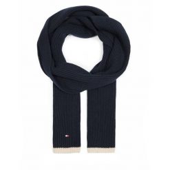 Szalik Tommy Hilfiger. Niebieskie szaliki Tommy Hilfiger, bez wzorów. Za 329.99 zł.