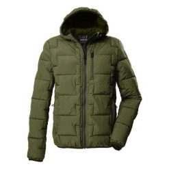 Kurtka pikowana z kapturem Killtec GW 72. Zielone kurtki KILLTEC, bez wzorów, z puchu, z kapturem. Za 546.50 zł.