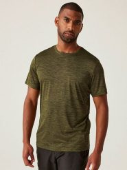 Regatta Koszulka funkcyjna "Fingal Edition" w kolorze khaki rozmiar: XL. Brązowe t-shirty sportowe Regatta, bez wzorów, z materiału, bez ramiączek, outdoorowe. Za 66.31 zł.