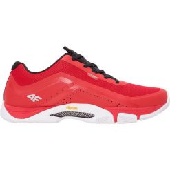 Buty sportowe męskie OBMS102 - czerwony. Czerwone buty do biegania marki 4F, z gumy. Za 349.99 zł.