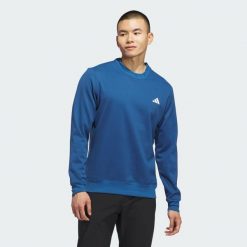 Bluza Z Okrągłym Dekoltem Ultimate365 Climawarm. Niebieskie golfy Adidas, m, bez wzorów, bez ramiączek. Za 369.00 zł.