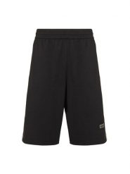 EA7 Emporio Armani Szorty sportowe 7M002193 AF13512 UC001 Czarny Slim Fit. Czarne krótkie spodenki sportowe EA7 Emporio Armani, m, bez wzorów, z bawełny. Za 439.99 zł.