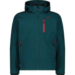 Kurtka z zamkiem błyskawicznym z kapturem CMP. Zielone kurtki softshell CMP, na wiosnę, bez wzorów, z softshellu, z kapturem. Za 371.50 zł.