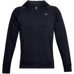 Bluza sportowa męska Under Armour Rival Fleece FZ Hoodie. Czarne bluzy bez kaptura Under Armour, m, bez wzorów, bez kaptura. Za 222.00 zł.
