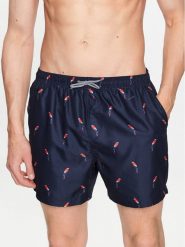 Brave Soul Szorty kąpielowe MSRT-PARROT Granatowy Regular Fit. Niebieskie kąpielówki Brave Soul, m, bez wzorów, z syntetyku. Za 69.99 zł.