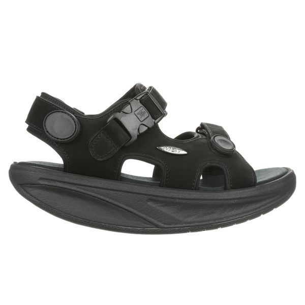 Sandały MBT Kisumu Classic. Czarne sandały MBT, z gumy, bez zapięcia. Za 729.50 zł.