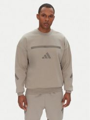 Adidas Bluza Z.N.E. JP0383 Beżowy Loose Fit. Brązowe bluzy Adidas, m, bez wzorów, z bawełny, bez kaptura. Za 249.99 zł.