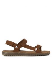 Lasocki Sandały MI08-BLOEMAN-95BIG Brązowy. Brązowe sandały Lasocki, z nubiku, bez zapięcia. Za 83.99 zł.