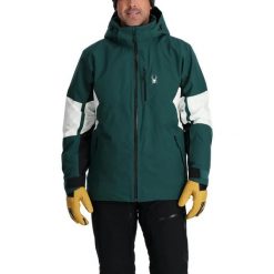 Kurtka narciarska męska Spyder Epiphany. Zielone kurtki narciarskie i snowboardowe Spyder, m, bez wzorów, narciarskie. Za 2,799.00 zł.