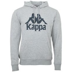 Bluza sportowa męska Kappa Taino. Szare bluzy z kapturem Kappa, na lato, m, bez wzorów, z bawełny, z kapturem. Za 94.00 zł.