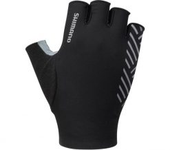 Rękawiczki rowerowe ADVANCED, czarne. Czarne rękawiczki Shimano, na lato, bez wzorów, z elastanu. Za 195.50 zł.