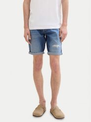 Tom Tailor Denim Szorty jeansowe 1041433 Niebieski Slim Fit. Niebieskie szorty TOM TAILOR DENIM, m, bez wzorów, z bawełny. Za 149.99 zł.