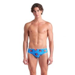 Kąpielówki Męskie Arena mushrooms Swim Briefs. Niebieskie kąpielówki Arena, m, bez wzorów. Za 184.99 zł.