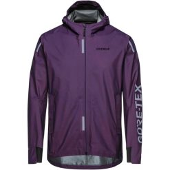 Kurtka wodoodporna z logo Gore Concurve Gore-Tex. Fioletowe kurtki Gore Wear, m, bez wzorów, z gore-texu, bez kaptura. Za 1,069.00 zł.