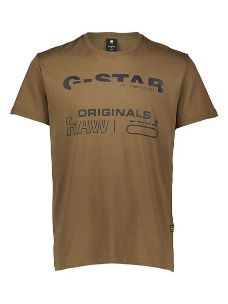 G-Star Koszulka w kolorze khaki rozmiar: S. Brązowe bezrękawniki G-Star, s, bez wzorów, z bawełny, bez kołnierzyka, bez ramiączek. Za 116.32 zł.
