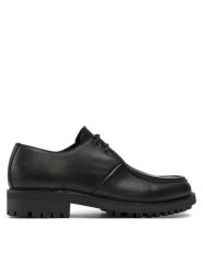 Calvin Klein Półbuty Apron Lace Up Lth HM0HM01535 Czarny. Czarne eleganckie półbuty CALVIN KLEIN, bez wzorów, ze skóry, bez obcasa, bez zapięcia. Za 389.99 zł.
