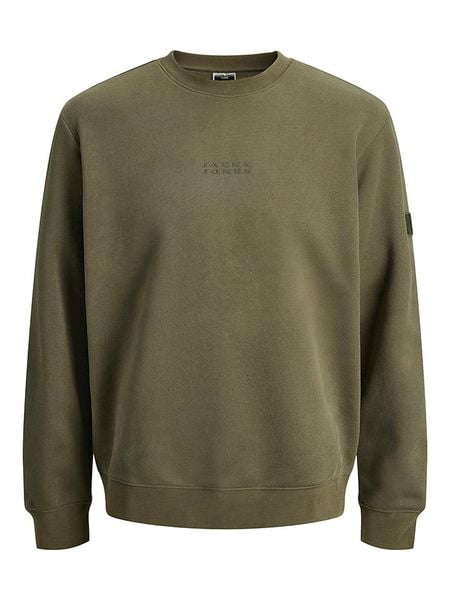 Jack & Jones Bluza "Point" w kolorze khaki rozmiar: S. Brązowe bluzy Jack & Jones, s, bez wzorów, bez kaptura. Za 100.75 zł.