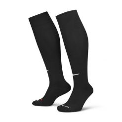 Skarpetki sportowe dla dorosłych Nike Cushioned Knee High. Czarne skarpetki sportowe Nike, bez wzorów, z elastanu. Za 39.99 zł.