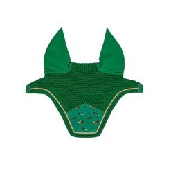 Czapka przeciw insektom dla konia z weluru Kentucky Horsewear Fly Veil Wellingto. Zielone czapki zimowe KENTUCKY HORSEWEAR, bez wzorów, z weluru. Za 378.00 zł.