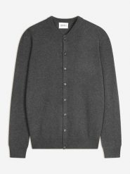 Perfect Cashmere Kaszmirowy kardigan "Anais" w kolorze szarym rozmiar: L. Szare swetry rozpinane Perfect Cashmere, l, bez wzorów, z kaszmiru, bez kołnierzyka, bez ramiączek. Za 456.99 zł.